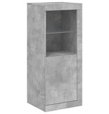 VidaXL Dressoir met LED-verlichting 41x37x100 cm betongrijs