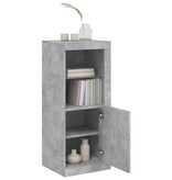 VidaXL Dressoir met LED-verlichting 41x37x100 cm betongrijs