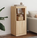VidaXL Dressoir met LED-verlichting 41x37x100 cm sonoma eikenkleurig