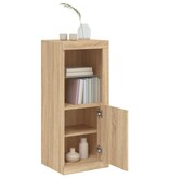 VidaXL Dressoir met LED-verlichting 41x37x100 cm sonoma eikenkleurig