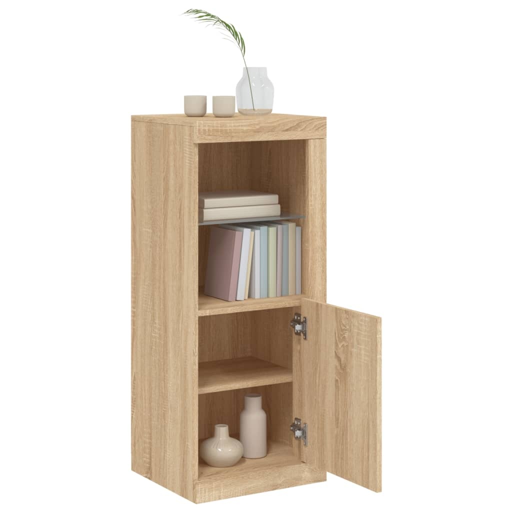 VidaXL Dressoir met LED-verlichting 41x37x100 cm sonoma eikenkleurig