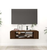 VidaXL Tv-hangmeubel 100x30x26,5 cm bewerkt hout bruin eikenkleur