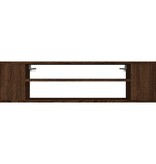 VidaXL Tv-hangmeubel 100x30x26,5 cm bewerkt hout bruin eikenkleur
