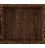 VidaXL Tv-hangmeubel 100x30x26,5 cm bewerkt hout bruin eikenkleur