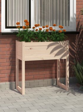 VidaXL Plantenbak 78x40x81 cm massief grenenhout