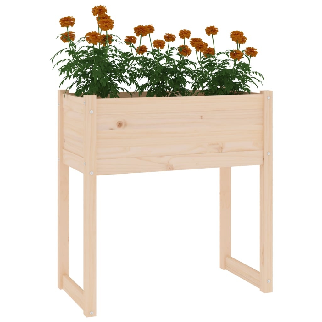 VidaXL Plantenbak 78x40x81 cm massief grenenhout