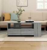 VidaXL Salontafel 102x55x42 cm bewerkt hout grijs sonoma eikenkleurig