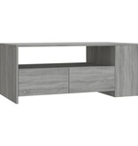 VidaXL Salontafel 102x55x42 cm bewerkt hout grijs sonoma eikenkleurig