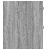 VidaXL Badkamerkast smal met wielen bewerkt hout grijs sonoma eiken
