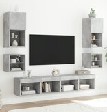 VidaXL Tv-wandmeubel met LED-verlichting 30x28,5x30 cm betongrijs