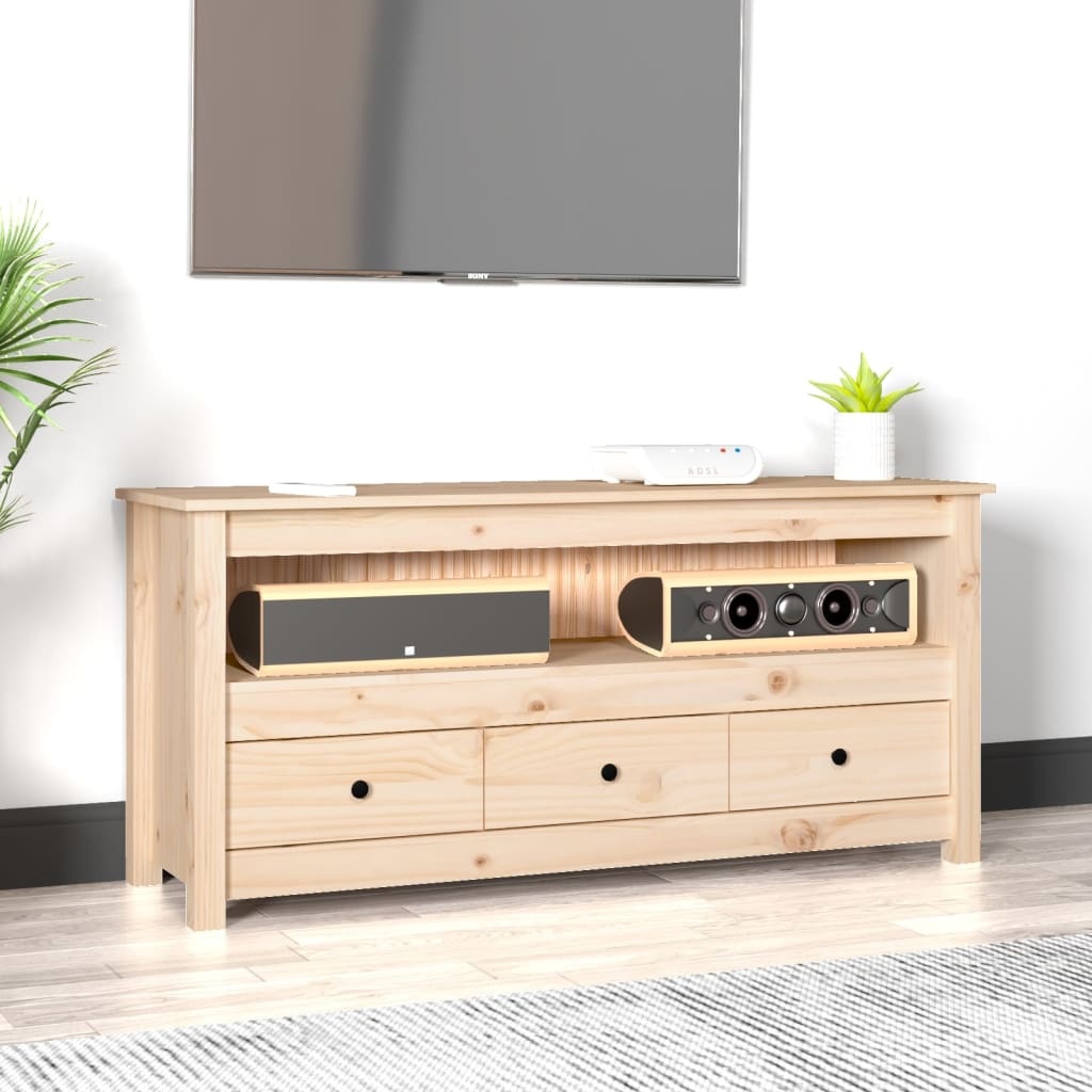 VidaXL Tv-meubel 114x35x52 cm massief grenenhout