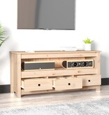 VidaXL Tv-meubel 114x35x52 cm massief grenenhout