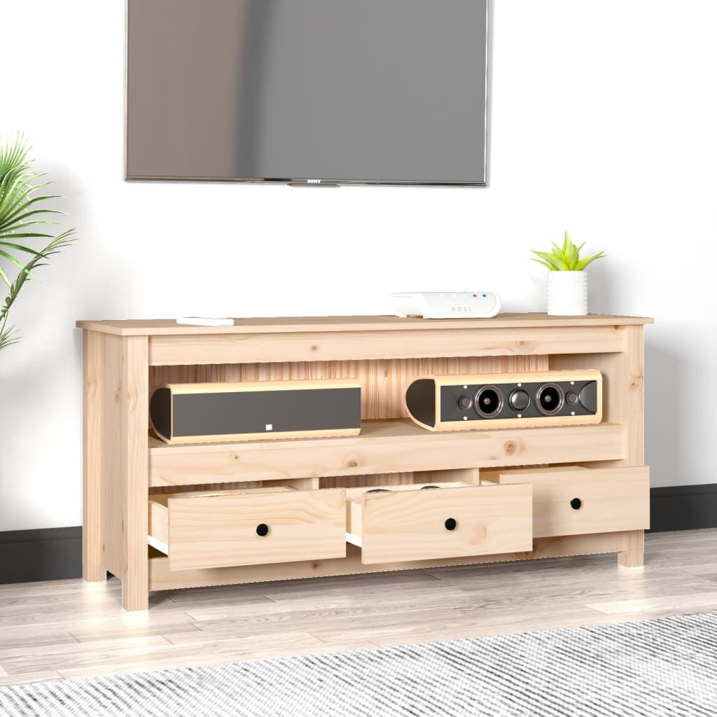 VidaXL Tv-meubel 114x35x52 cm massief grenenhout