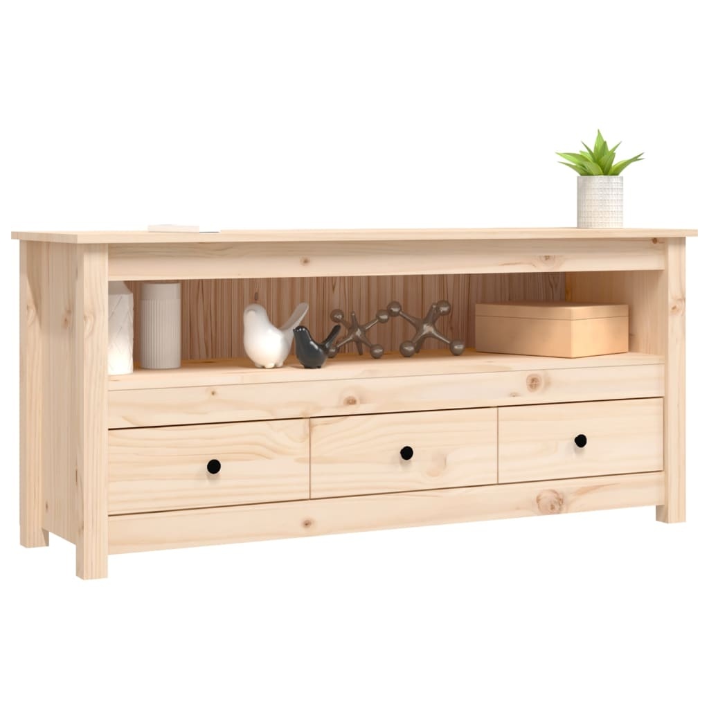 VidaXL Tv-meubel 114x35x52 cm massief grenenhout
