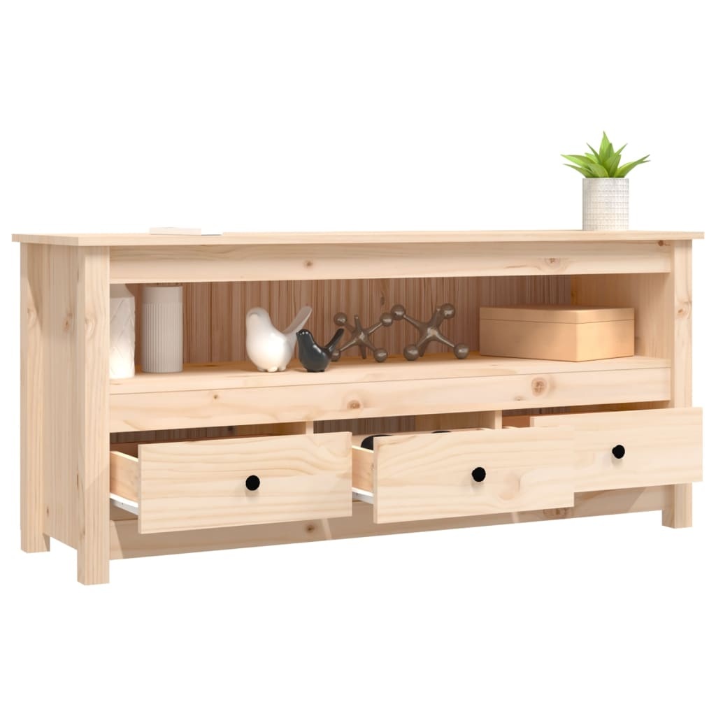 VidaXL Tv-meubel 114x35x52 cm massief grenenhout