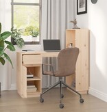 VidaXL Bureau 110x53x117 cm massief grenenhout
