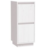 VidaXL Dressoir 31,5x34x75 cm massief grenenhout wit