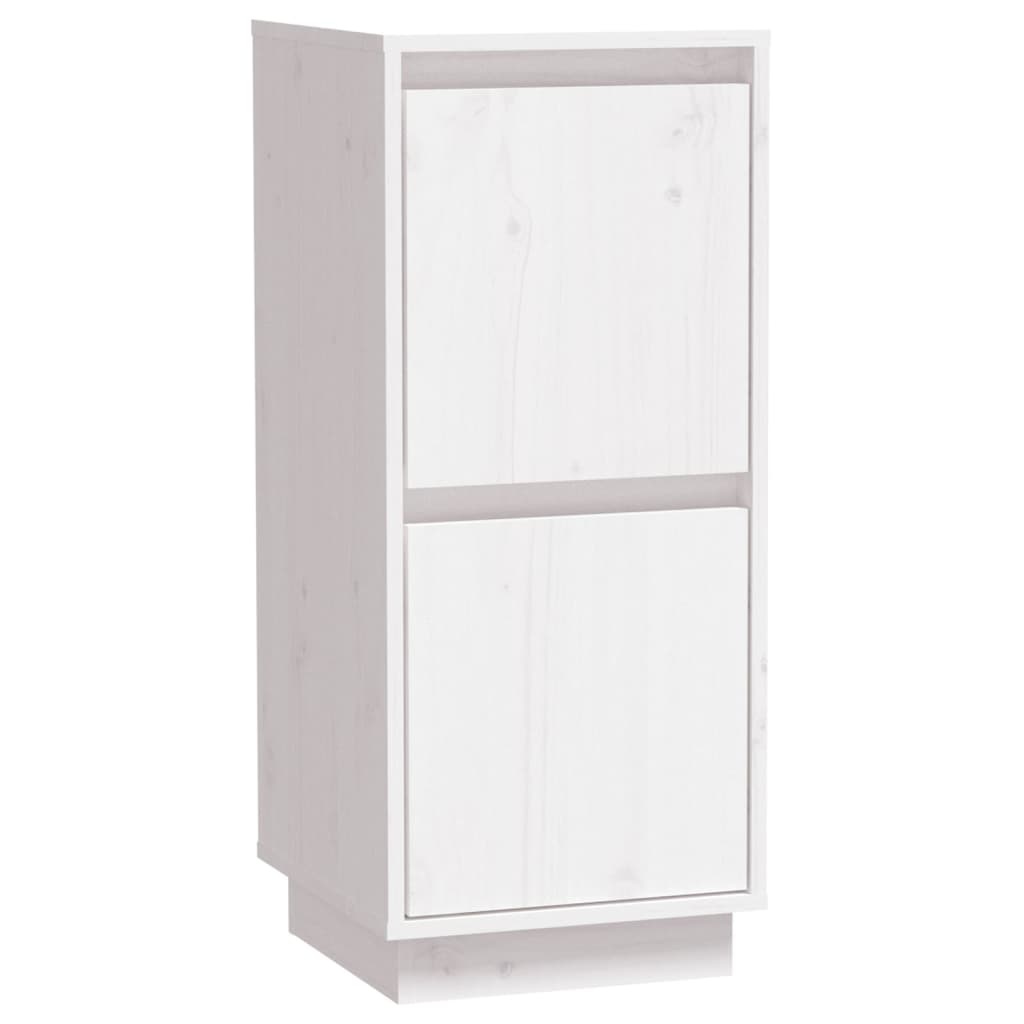 VidaXL Dressoir 31,5x34x75 cm massief grenenhout wit
