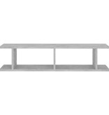 VidaXL Wandschappen 2 st 90x18x20 cm bewerkt hout betongrijs