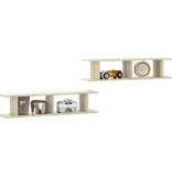 VidaXL Wandschappen 2 st 90x18x20 cm bewerkt hout sonoma eikenkleurig