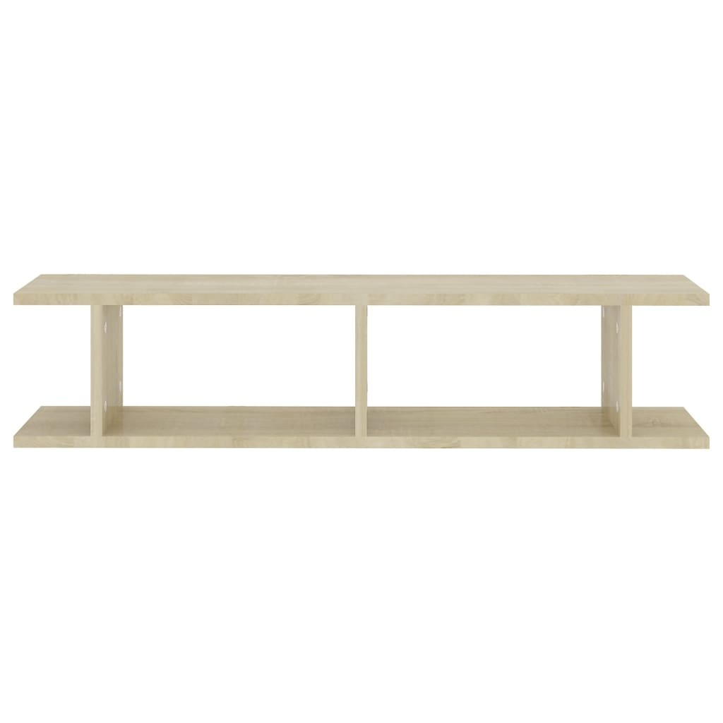 VidaXL Wandschappen 2 st 90x18x20 cm bewerkt hout sonoma eikenkleurig