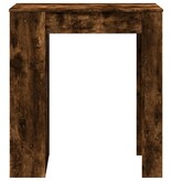 VidaXL Bartafel met rekken 95x47x103,5 cm bewerkt hout gerookt eiken