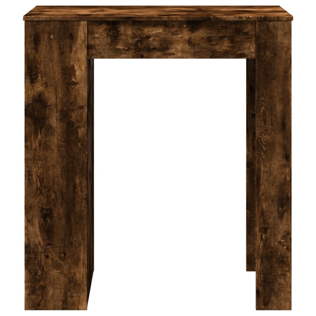 VidaXL Bartafel met rekken 95x47x103,5 cm bewerkt hout gerookt eiken