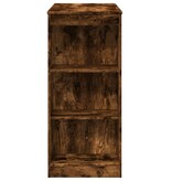 VidaXL Bartafel met rekken 95x47x103,5 cm bewerkt hout gerookt eiken