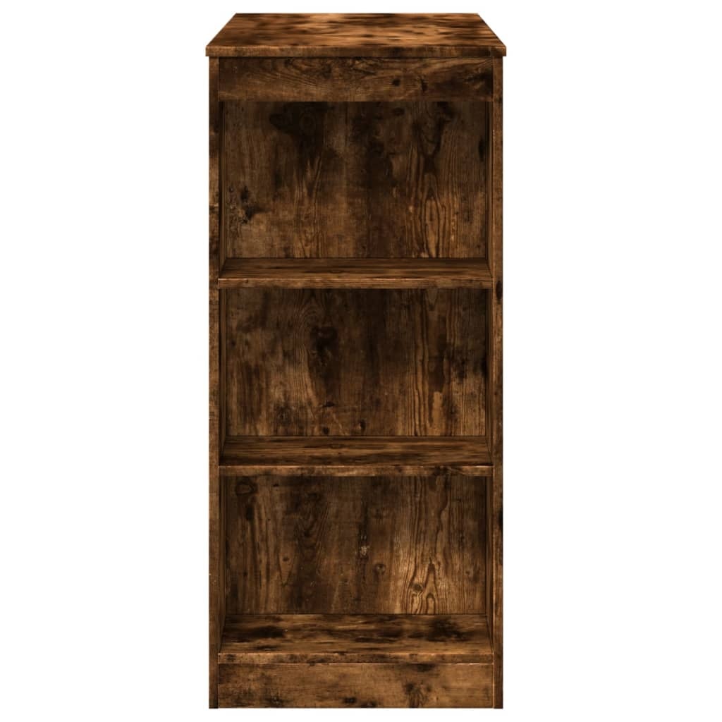 VidaXL Bartafel met rekken 95x47x103,5 cm bewerkt hout gerookt eiken