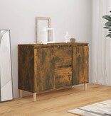 VidaXL Dressoir 101x35x70 cm bewerkt hout gerookt eikenkleurig