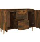 VidaXL Dressoir 101x35x70 cm bewerkt hout gerookt eikenkleurig