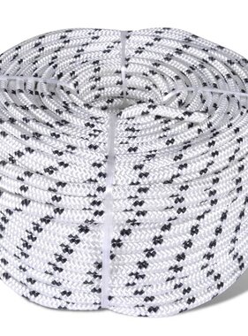 VidaXL Boottouw polyester gevlochten 12mmx50m