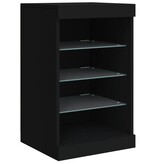 VidaXL Dressoir met LED-verlichting 41x37x67 cm zwart