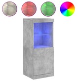 VidaXL Dressoir met LED-verlichting 41x37x100 cm betongrijs