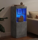 VidaXL Dressoir met LED-verlichting 41x37x100 cm betongrijs