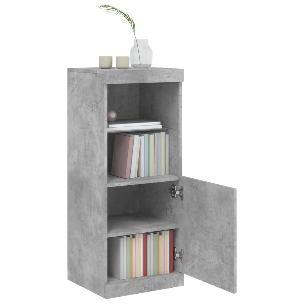 VidaXL Dressoir met LED-verlichting 41x37x100 cm betongrijs