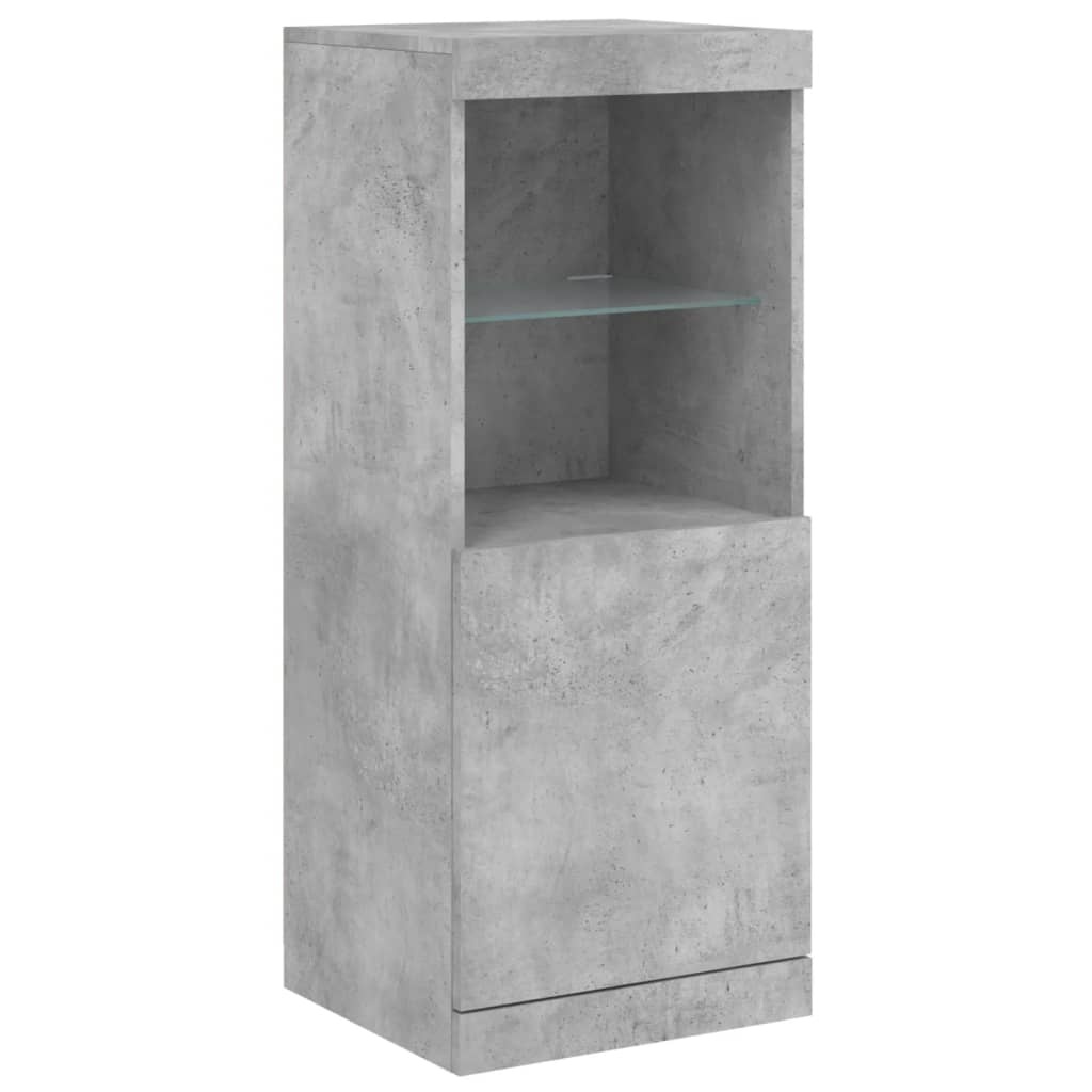 VidaXL Dressoir met LED-verlichting 41x37x100 cm betongrijs