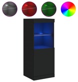VidaXL Dressoir met LED-verlichting 41x37x100 cm zwart