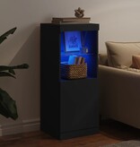 VidaXL Dressoir met LED-verlichting 41x37x100 cm zwart