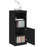 VidaXL Dressoir met LED-verlichting 41x37x100 cm zwart