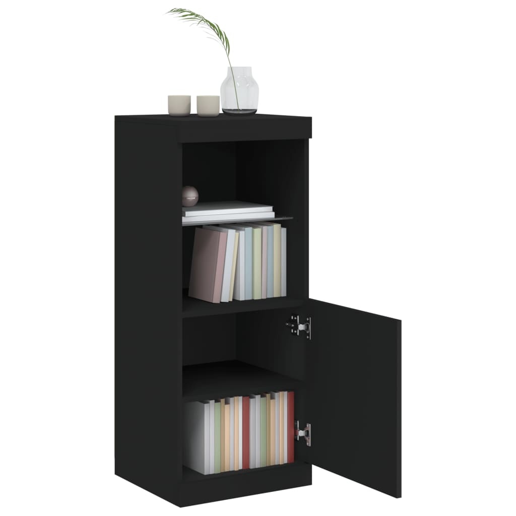 VidaXL Dressoir met LED-verlichting 41x37x100 cm zwart