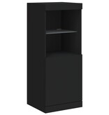 VidaXL Dressoir met LED-verlichting 41x37x100 cm zwart