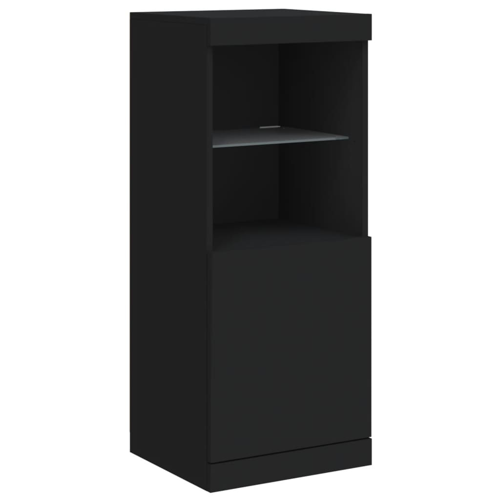 VidaXL Dressoir met LED-verlichting 41x37x100 cm zwart
