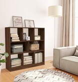 VidaXL Boekenkast 97,5x29,5x100 cm bewerkt hout bruin eikenkleur