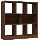 VidaXL Boekenkast 97,5x29,5x100 cm bewerkt hout bruin eikenkleur