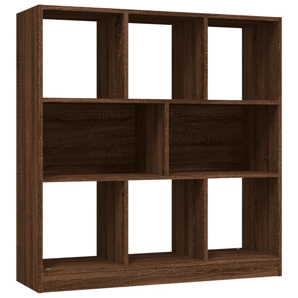VidaXL Boekenkast 97,5x29,5x100 cm bewerkt hout bruin eikenkleur