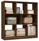 VidaXL Boekenkast 97,5x29,5x100 cm bewerkt hout bruin eikenkleur
