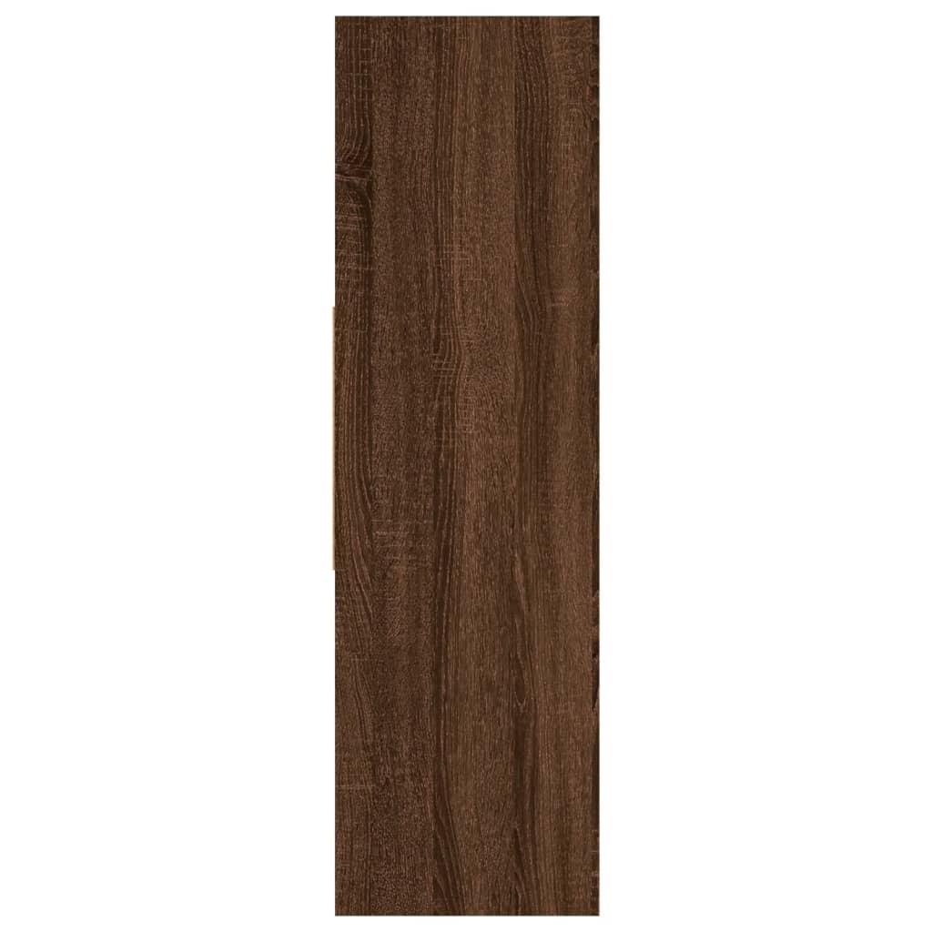 VidaXL Boekenkast 97,5x29,5x100 cm bewerkt hout bruin eikenkleur