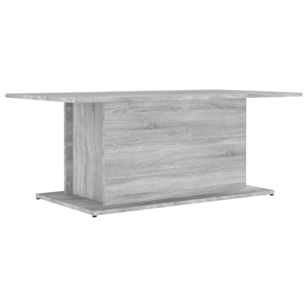 VidaXL Salontafel 102x55,5x40 cm bewerkt hout grijs sonoma eikenkleur