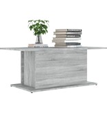 VidaXL Salontafel 102x55,5x40 cm bewerkt hout grijs sonoma eikenkleur